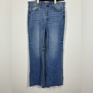 NWOT Sneak Peak Light Wash Denim Wide Leg High Waist Jeans- 32
